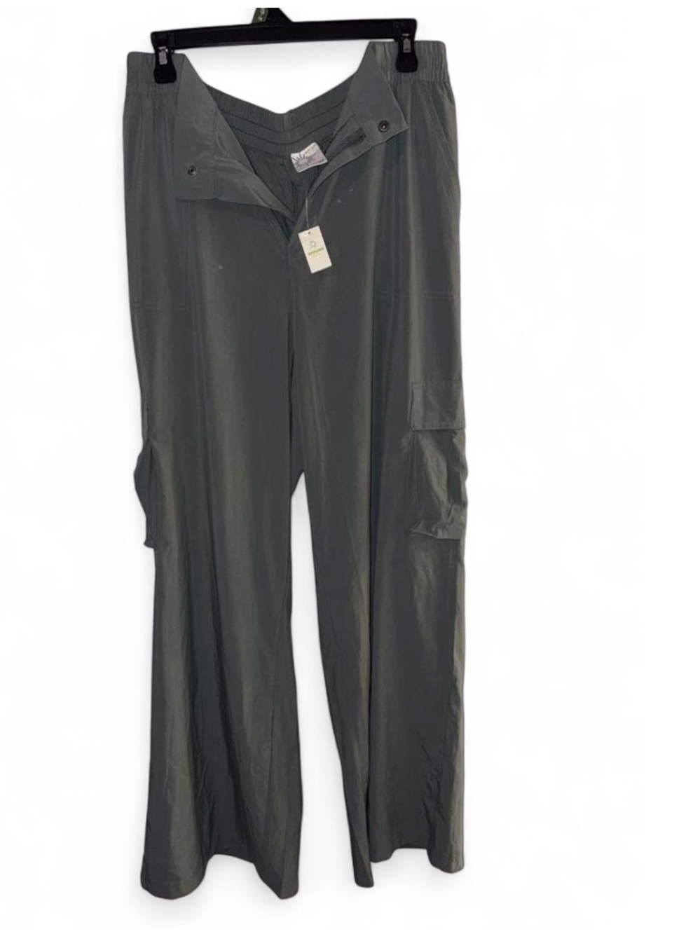 American Eagle Outfitters Olive Wide-Leg Cargo Pants